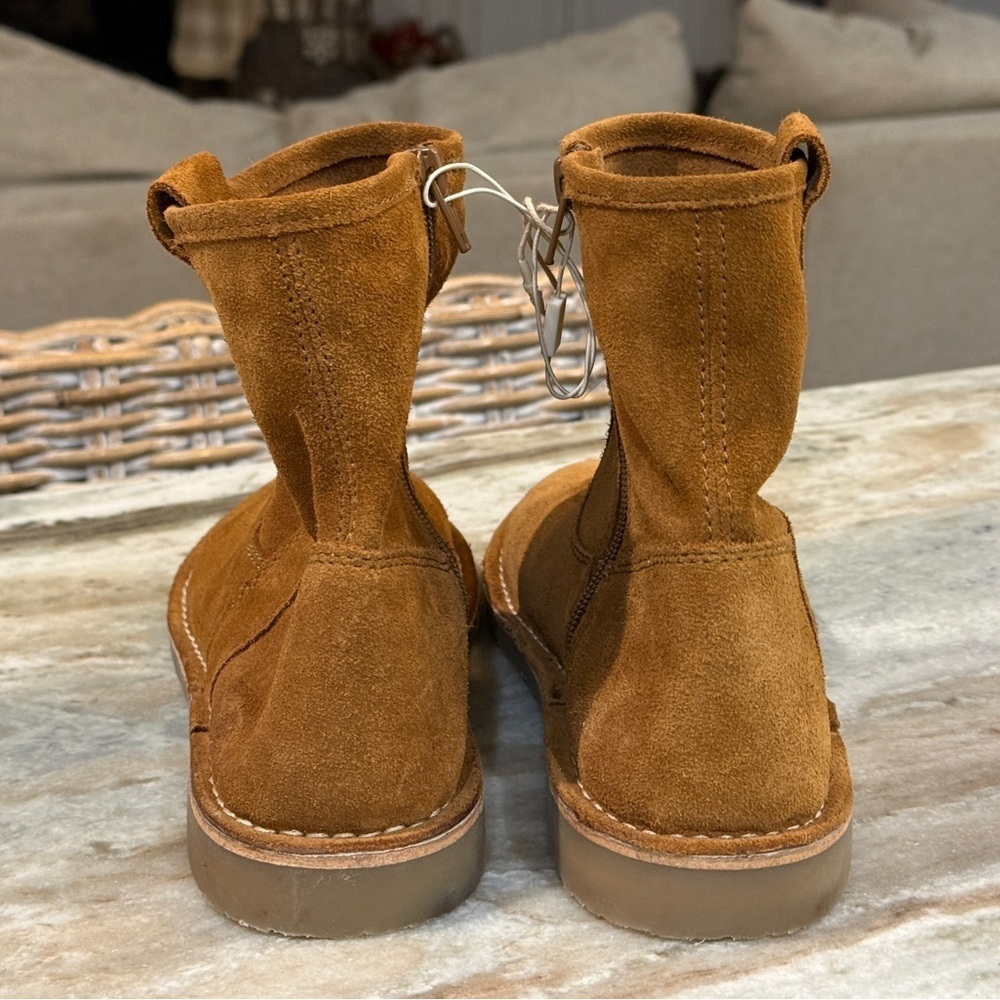 New ZARA suede brown pull on boots- Size 38 - Picture 5 of 8